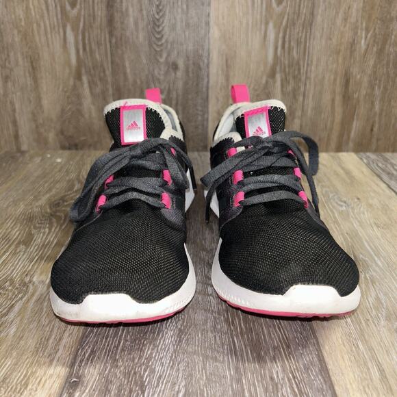 Adidas Fresh Bounce Women’s US Size 9.5 Sneaker Shoes W AQ7793 Black Grey Pink - Picture 3 of 11